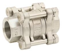 Clapet inox F/F passage réduit