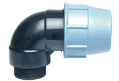 Coude 90° mâle pour tube PE